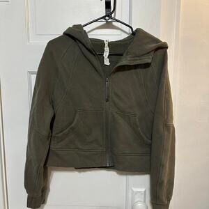 Lululemon army green scuba hoodie